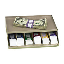 Control Group 1-Tier Metal Coin Wrap And Bill Strap Racks, Beige