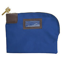 Control Group 7-Pin Locking Night Deposit Bag, 8 1/2 inch; x 11 inch;, Blue