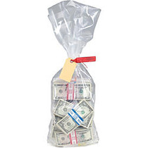 MMF Currency Deposit Bags - 12 inch; Width x 20 inch; Length - Clear - Polyethylene - 100/Box - Coin, Currency, Check, Credit Card, Receipt, Gift Certificate, Coupon