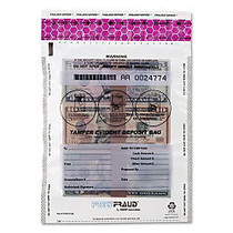 MMF Deposit Bag - 9 inch; Width x 12 inch; Length - Clear - Polyethylene - 100/Box - Currency