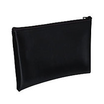 PM&trade; Company Bank Deposit/Utility Zipper Bag, 11 inch; x 6 inch;, Black