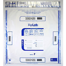 TripLok Tamper Evident Security Bags, Clear, 20 inch; x 20 inch;, Carton Of 250