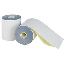 Office Wagon; Brand 2-Ply Paper Rolls, 3 1/4 inch; x 96', Canary/White, Carton Of 60
