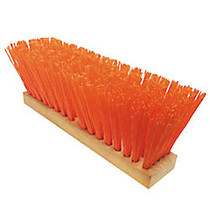 Magnolia Brush OSHA Orange Plastic Street Broom, 16 inch; Wide