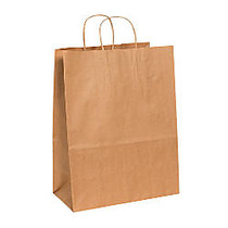 Office Wagon; Brand 95% Recycled Kraft Heavy-Duty Paper Shopping Bags, 17 inch;H x 13 inch;W x 7 inch;D, Pack Of 250