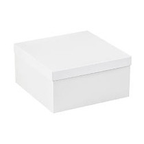 Partners Brand White Deluxe Gift Box Bottoms 12 inch; x 12 inch; x 6 inch;, Case of 50