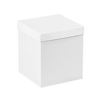 Partners Brand White Deluxe Gift Box Bottoms 8 inch; x 8 inch; x 9 inch;, Case of 50