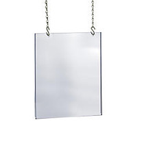 Azar Displays Acrylic Hanging Poster Frame, 28 inch; x 22 inch;, Clear