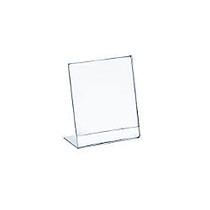 Azar Displays Acrylic L-Shaped Sign Holders, 6 inch; x 4 inch;, Clear, Pack Of 10