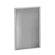 Azar Displays Large-Format Steel Vertical/Horizontal Snap Frame, 30 inch; x 20 inch;, Silver