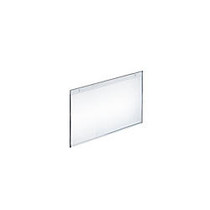 Azar Displays Wall-Mount U-Frame Acrylic Sign Holders, 5 1/2 inch; x 7 inch;, Clear, Pack Of 10