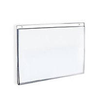 Azar Displays Wall-Mount U-Frame Acrylic Sign Holders, 5 inch; x 7 inch;, Clear, Pack Of 10