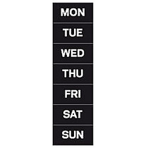 MasterVision&trade; Magnetic Days Of The Week, 1 inch; x 2 inch;, Pack Of 7