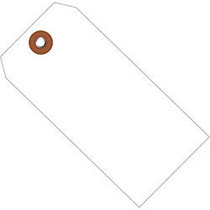 Office Wagon; Brand Plastic Shipping Tags, 4 3/4 inch; x 2 3/8 inch;, White, Case Of 100