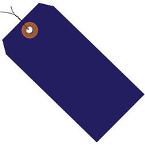 Office Wagon; Brand Prewired Plastic Shipping Tags, 4 3/4 inch; x 2 3/8 inch;, Blue, Case Of 100