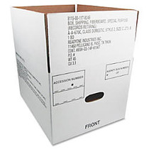 40% Recycled Storage Box, 14 3/4 inch; x 12 inch; x 9 1/2 inch;D, Carton Of 25 (AbilityOne 8115-00-117-8249)