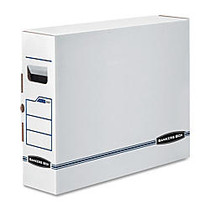 Bankers Box; 65% Recycled X-Ray Storage Boxes, 15 3/4 inch; x 5 1/4 inch; x 19 3/4 inch;, White/Blue, Case Of 6