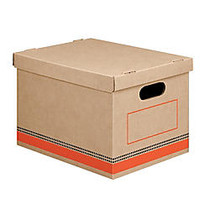 Office Wagon; Brand Economy Storage Boxes, Letter/Legal Size, 15 inch; x 12 inch; x 10 inch;, 100% Recycled, Kraft, Pack Of 6