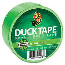 Duck High-Performance Color Duct Tape - 1.88 inch; Width x 45 ft Length - 1 / Roll - Neon Green