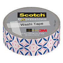 Expressions Washi Tape, 1 inch; Core, 0.59 inch; x 393 inch;, Pastel Pink