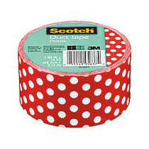 Scotch; Colored Duct Tape, 1 7/8 inch; x 10 Yd., Dots