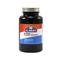 Elmer's; ROSS Rubber Cement With Brush, 8 Oz, Clear