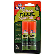 Elmer's; School Glue Naturals Glue Stick, 0.42 Oz, Clear, Pack Of 2