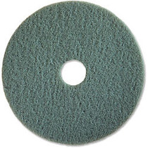 Genuine Joe 20 inch; High-speed Aqua Floor Pad - 20 inch; Diameter - 5/Carton x 20 inch; Diameter x 1 inch; Thickness - Fiber - Aqua