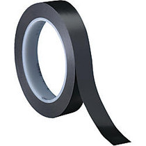 3M&trade; 471 Vinyl Tape, 3 inch; Core, 0.5 inch; x 36 Yd., Black, Case Of 72