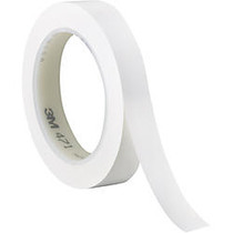 3M&trade; 471 Vinyl Tape, 3 inch; Core, 0.5 inch; x 36 Yd., White, Case Of 3