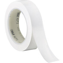 3M&trade; 471 Vinyl Tape, 3 inch; Core, 1 inch; x 36 Yd., White, Case Of 36