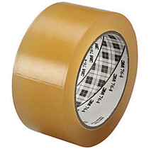 3M&trade; 764 Vinyl Tape, 3 inch; Core, 2 inch; x 36 Yd., Clear, Case Of 24