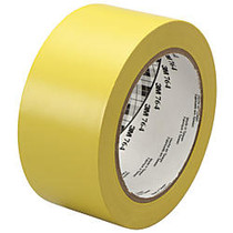 3M&trade; 764 Vinyl Tape, 3 inch; Core, 2 inch; x 36 Yd., Yellow, Case Of 24