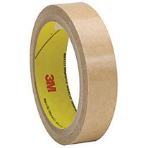 3M&trade; 927 Adhesive Transfer Tape Hand Rolls, 3 inch; Core, 0.75 inch; x 60 Yd., Clear, Case Of 48