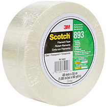 3M&trade; 9485PC Adhesive Transfer Tape Hand Rolls, 3 inch; Core, 1 inch; x 60 Yd., Clear, Case Of 6