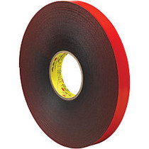 3M&trade; VHB&trade; 4611 Tape, 1.5 inch; Core, 1 inch; x 5 Yd., Gray/Red