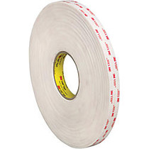 3M&trade; VHB&trade; 4952 Tape, 1.5 inch; Core, 0.75 inch; x 5 Yd., White