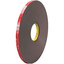 3M&trade; VHB&trade; 4979F Tape, 1.5 inch; Core, 0.5 inch; x 5 Yd., Black