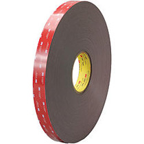 3M&trade; VHB&trade; 4979F Tape, 1.5 inch; Core, 1 inch; x 5 Yd., Black