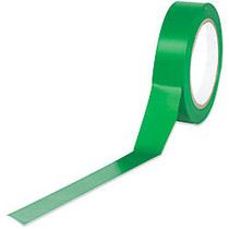 BOX Packaging Solid Vinyl Safety Tape, 3 inch; Core, 1 inch; x 36 Yd., Green, Case Of 3