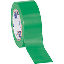 BOX Packaging Solid Vinyl Safety Tape, 3 inch; Core, 2 inch; x 36 Yd., Green, Case Of 3