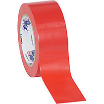 BOX Packaging Solid Vinyl Safety Tape, 3 inch; Core, 2 inch; x 36 Yd., Red, Case Of 3