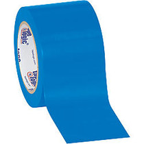 BOX Packaging Solid Vinyl Safety Tape, 3 inch; Core, 3 inch; x 36 Yd., Blue, Case Of 3