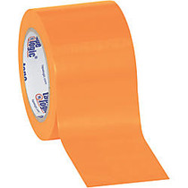 BOX Packaging Solid Vinyl Safety Tape, 3 inch; Core, 3 inch; x 36 Yd., Orange, Case Of 3