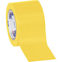 BOX Packaging Solid Vinyl Safety Tape, 3 inch; Core, 3 inch; x 36 Yd., Yellow, Case Of 3