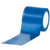 BOX Packaging Solid Vinyl Safety Tape, 3 inch; Core, 4 inch; x 36 Yd., Blue, Case Of 12