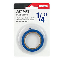 Cosco Art Tape, 0.25 inch; x 9 Yd., Gloss Blue