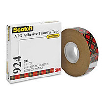 Scotch ATG General Purpose Adhesive Transfer Tape - 0.75 inch; Width x 36 yd Length - 2 mil - Acrylic Backing - 1 / Roll - Clear