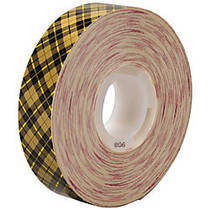 Scotch; 908 Adhesive Transfer Tape, 1 inch; Core, 0.75 inch; x 36 Yd., Clear, Case Of 48