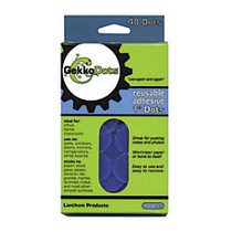 GekkoDots; Reusable Adhesive Dots, 1 inch;, Purple, Pack Of 48, Set Of 2 Packs
